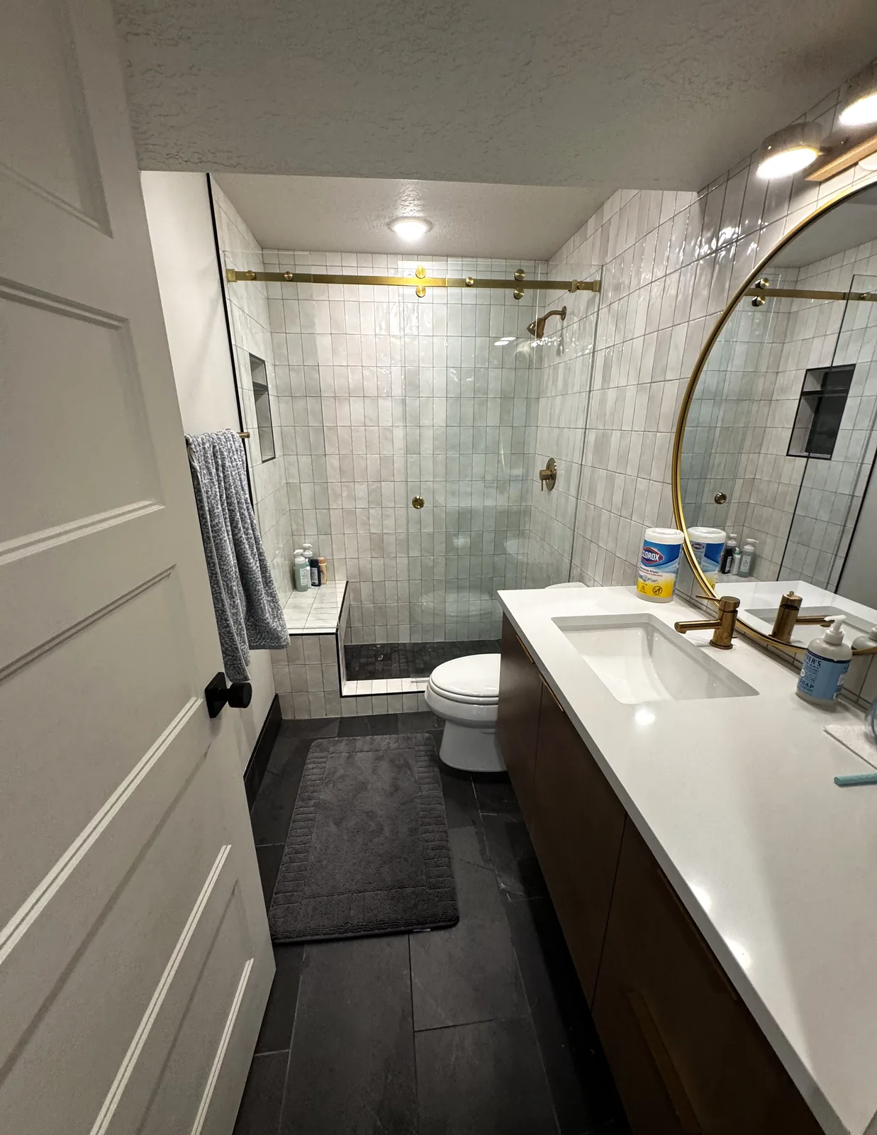 Guest bathroom sanitized and restocked for the next check-in, Salt Lake County, Utah